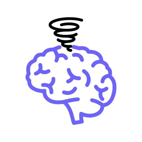 Brainstorming sign on white Stock Illustration