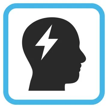 Brainstorming Vector Icon In a Frame Stockillustratie