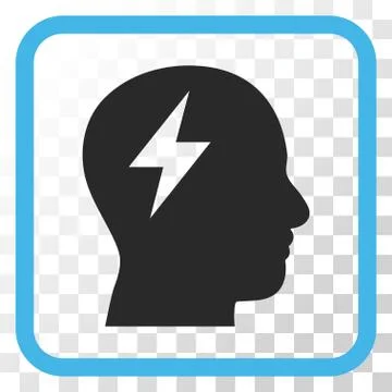 Brainstorming Vector Icon In a Frame イラスト素材