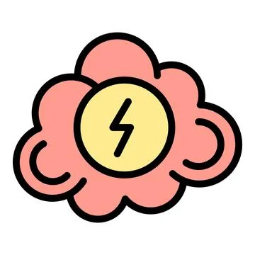 Brainstorming work icon vector flat Stock Illustration