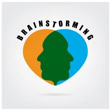 Brainstormming sign Иллюстрация