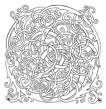 Brainteaser loop vector labyrinth Stock Illustration