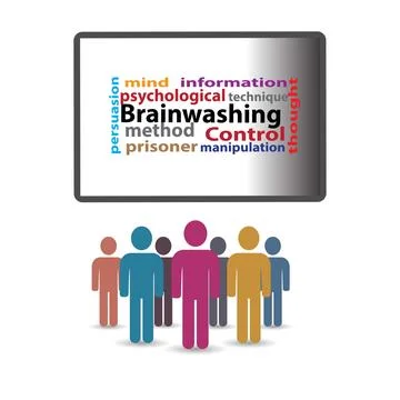 Brainwashing concept Stock Illustration