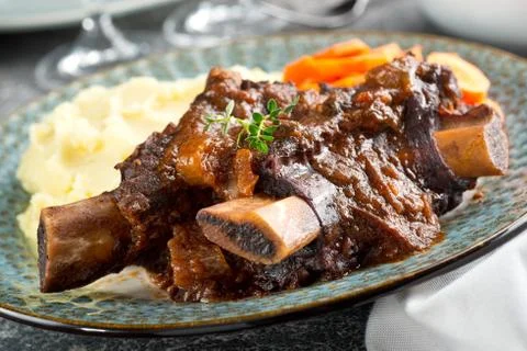 Braised Beef Short Ribs Stock Photos