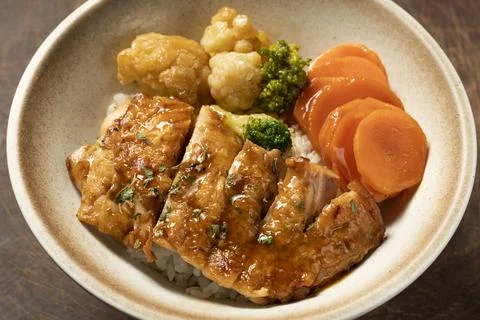 Braised chicken chops Stock Photos