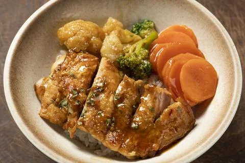 Braised chicken chops Stock Photos