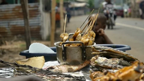 Braised fish boy Stock Footage 88130107