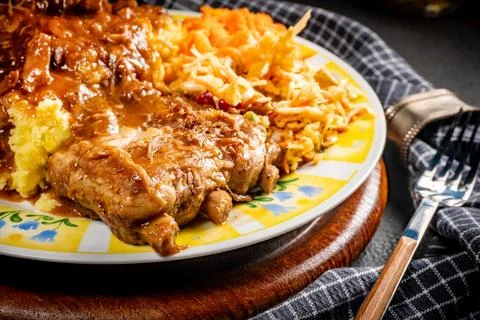 Braised pork ribs. Foto stock