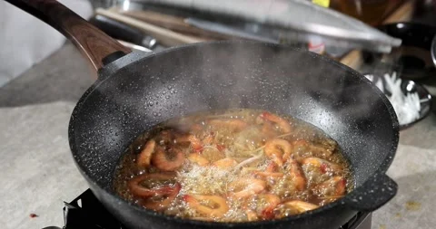 Braised Prawns Stock Footage 168605715