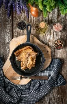 Braised ribs. Stock Photos