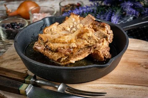 Braised ribs. Stock Photos
