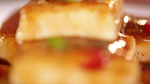 Braised Tofu with finished vegetables and stuffed tofu in a box (1) Stock Footage 202161104