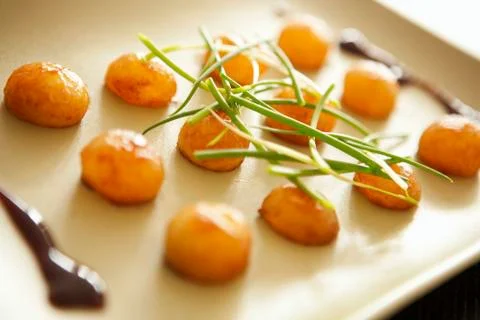 Braised winter melon balls Stock Photos