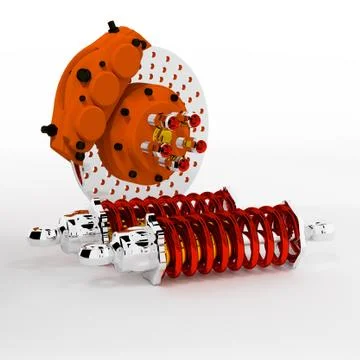 Brake 3d. Stock Illustration