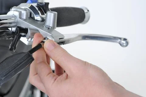 Brake adjustment 스톡 사진