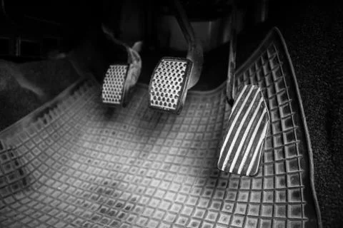 Brake and accelerator. Stock Photos