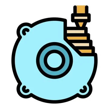Brake car printing icon vector flat Stock Illustration