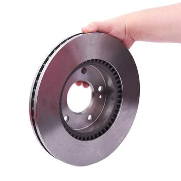 Brake discs on white Stock Photos