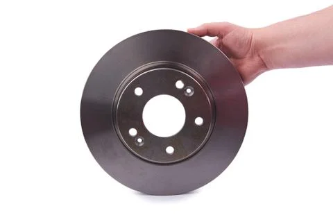 Brake discs on white Stock Photos