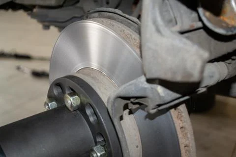 Brake disk close up Stock Photos
