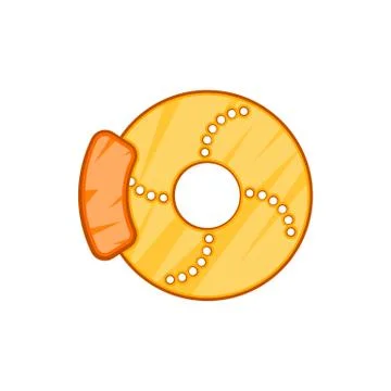 Brake disk icon in cartoon style Ilustración de archivo