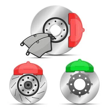 Brake disk vector design illustration isolated on white background Stock Illustration