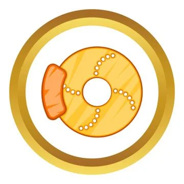 Brake disk vector icon Ilustración de archivo