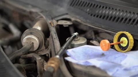 Brake fluid change Stock Photos