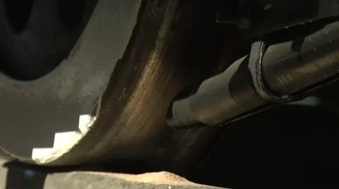 Brake inspection Stock Footage 10840698