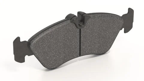 Brake pad isolated on white background. 3D illustration Stock Illustration