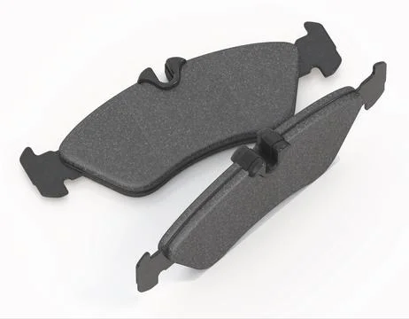 Brake pads isolated on white background. 3D illustration Stock Illustration