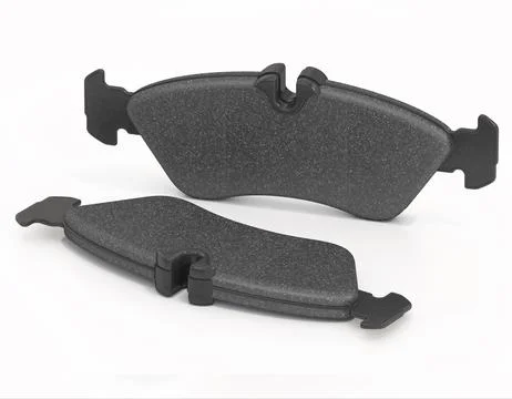 Brake pads isolated on white background. 3D illustration Stock Illustration