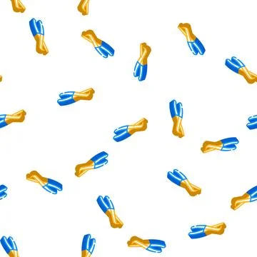 Brake spring plier isometric icon seamless pattern Stock Illustration