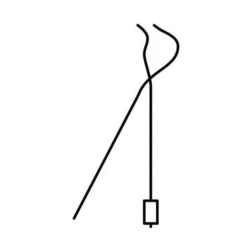 Brake spring plier line icon vector illustration Stock Illustration