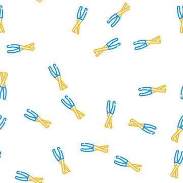 Brake spring plier vector seamless pattern Stock Illustration