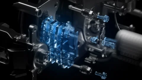 Brake system: focus on key construction details. Stock Footage 327919637