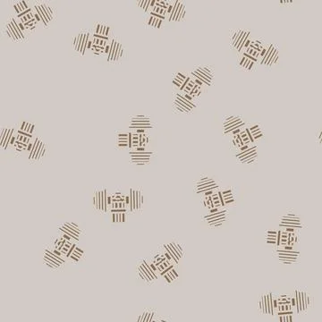 Brake testing aircraft glyph vector seamless pattern Stock-Illustration