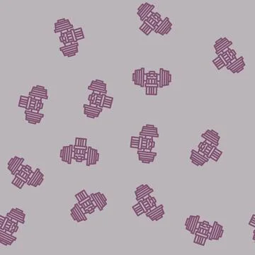 Brake testing aircraft line vector seamless pattern Stock Illustration