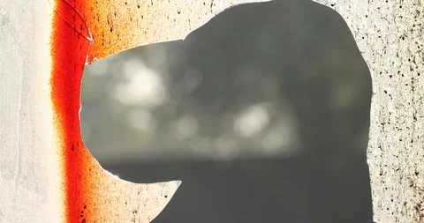 Braking Glass Texture Stock Footage 122094485