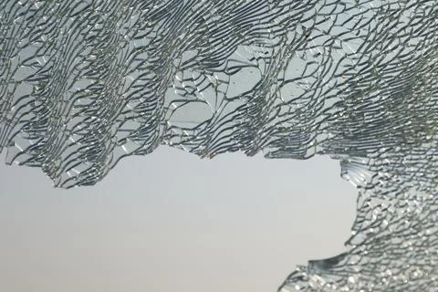 Braking Glass Texture Stock Photos