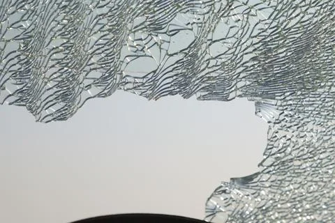 Braking Glass Texture Stock Photos