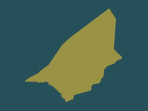 Brakna, Mauritania. Solid color shape Stock Illustration