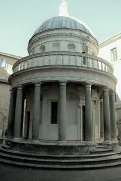 The Bramante's Temple in Rome Stock Photos