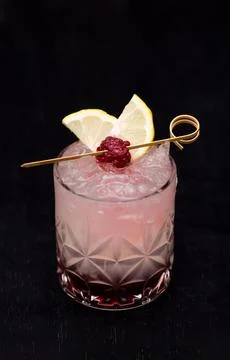 Bramble drink. Stock Photos