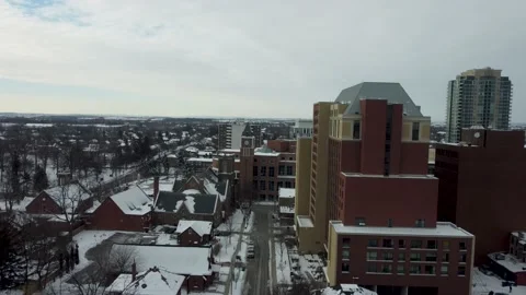 Brampton Town Hall Drone Shot 動画素材 232179768