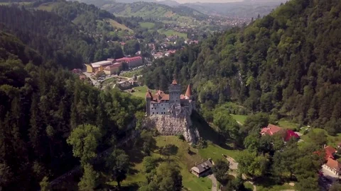 Bran Castle Romania Stock Footage 97088267