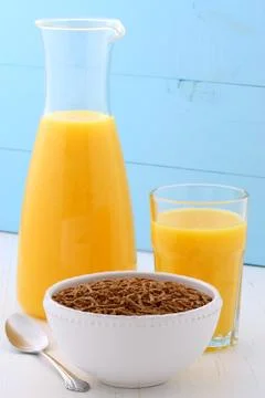 Bran cereal Stock Photos