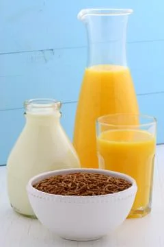Bran cereal Stock Photos