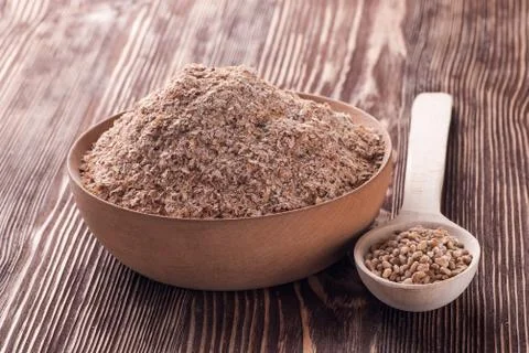 Bran of wheat Foto stock