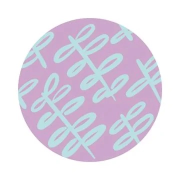 Branch and leafs organic pattern block style 스톡 일러스트